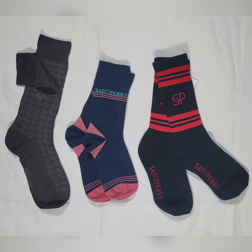 Three Pair of Saint Perry Socks